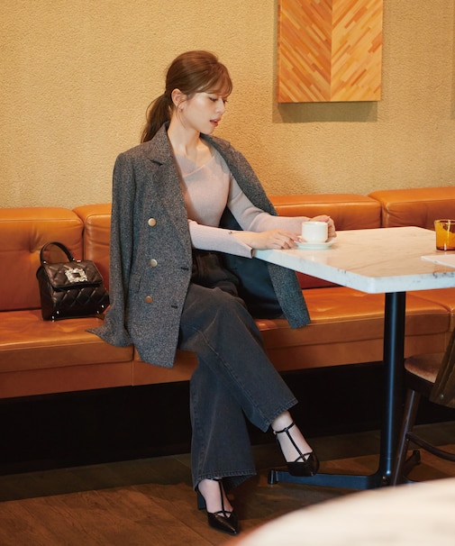 ワイドストレートデニムパンツ　24AW