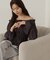 楊柳ギャザーオフショルブラウス　24AW
