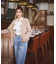 ビジューデニムパンツ　24AW