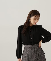 ボウタイレイヤードブラウス　24AW
