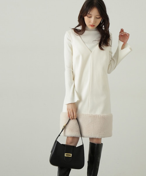 エンブロイダリーティアードワンピース｜プロポーションボディ