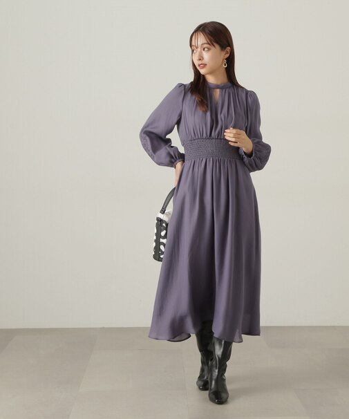 スリーブエンブロイダリーワンピース 24AW