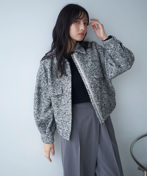 MIXツイードブルゾン 24AW｜プロポーションボディドレッシングの