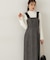 パールボタンモックネックリブニット　24AW