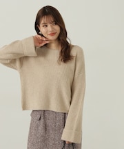 スパンコール畦ニット WEB限定カラー：ブルー　24AW