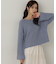 スパンコール畦ニット WEB限定カラー：ブルー　24AW