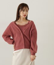 レース付きニットアンサンブル　24AW