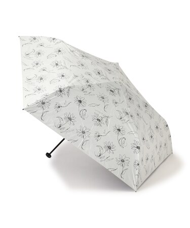 ラインフラワー折りたたみアンブレラ