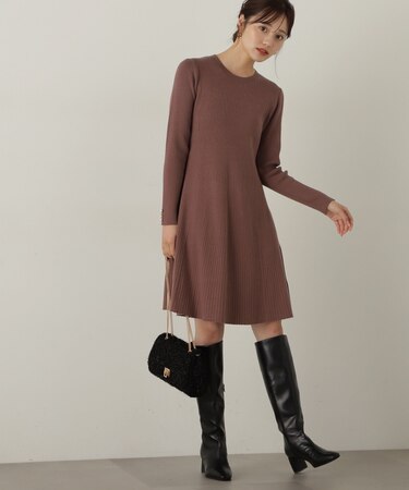 リブミニニットワンピース 24AW
