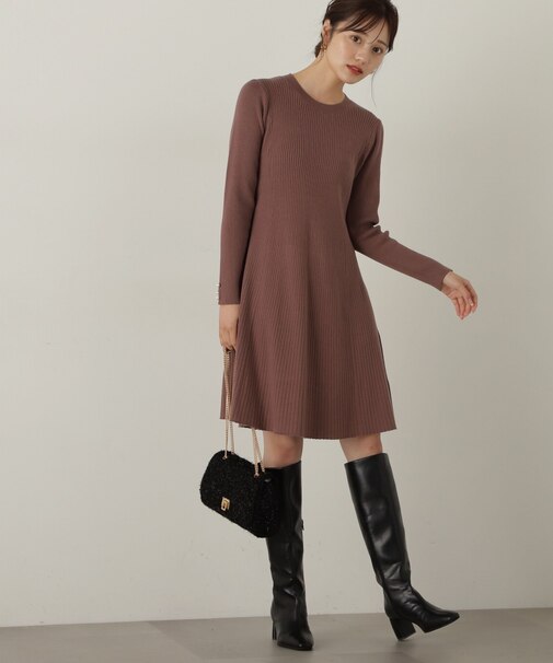 リブミニニットワンピース 24AW