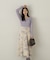フラワージャガードドッキングワンピース　24AW