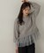裾チュールニットチュニック　24AW