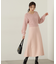 ふわふわラメニットドッキングワンピース　WEB限定カラー：ベージュ　24AW