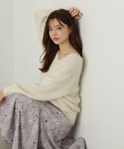 フラワーパターンマチフレアスカート