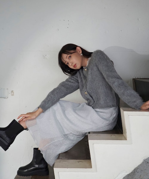 レディースのスカート（シルバー）の通販｜&mall（アンドモール）三井