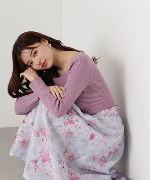 オーガンシアーフラワースカート