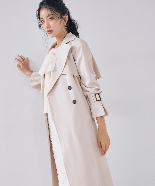 ベーシックロングトレンチ|プロポーションボディドレッシングの ベーシックロングトレンチ|プロポーションボディドレッシングの