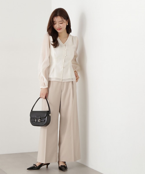 ダブルタックワイドパンツ｜プロポーションボディドレッシングの通販