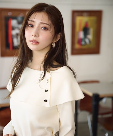 ケープ風ニット