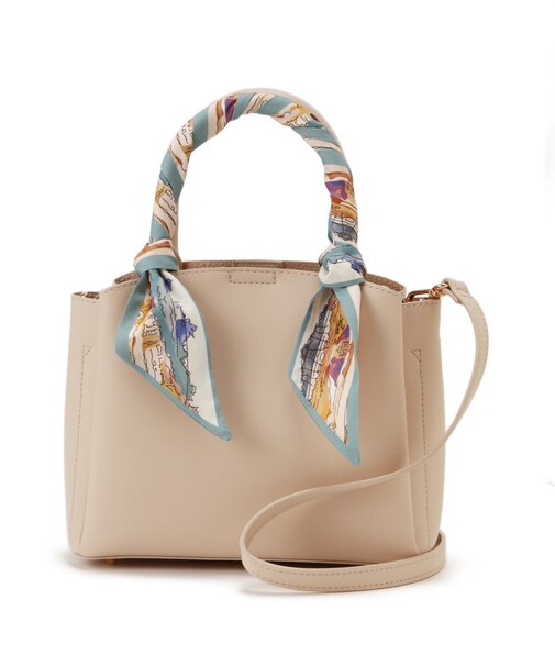 スカーフ付きトートバッグ