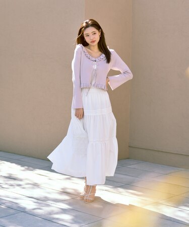 《EDIT COLOGNE》ローンレーススカート