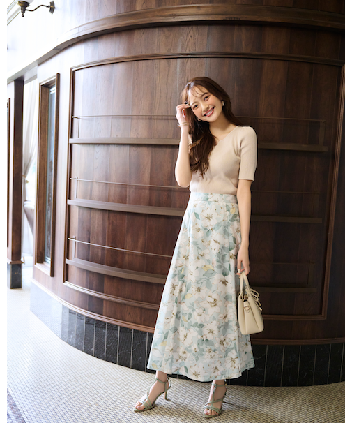 ニュアンスフラワースカート