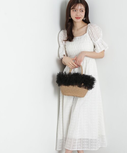 PROPORTION BODY DRESSING レースシャーリングワンピース プロポーションボディドレッシング PROPORTION BODY DRESSING