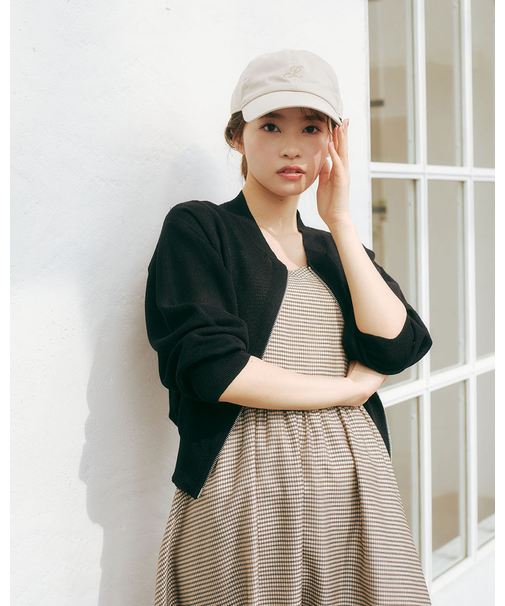 シアーニットブルゾン