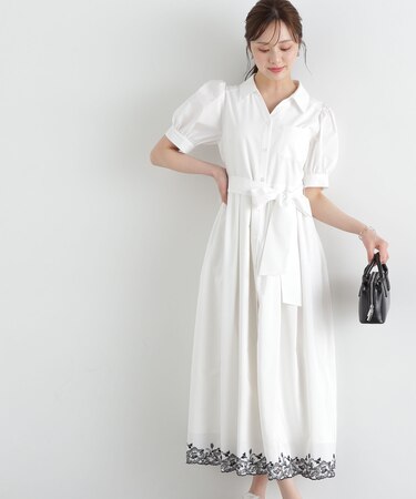 エンブロイダリーシャツワンピース