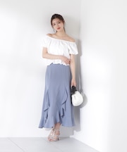 ラッフルマーメイドスカート