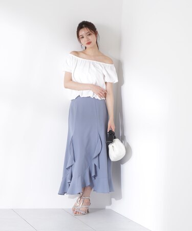 ラッフルマーメイドスカート