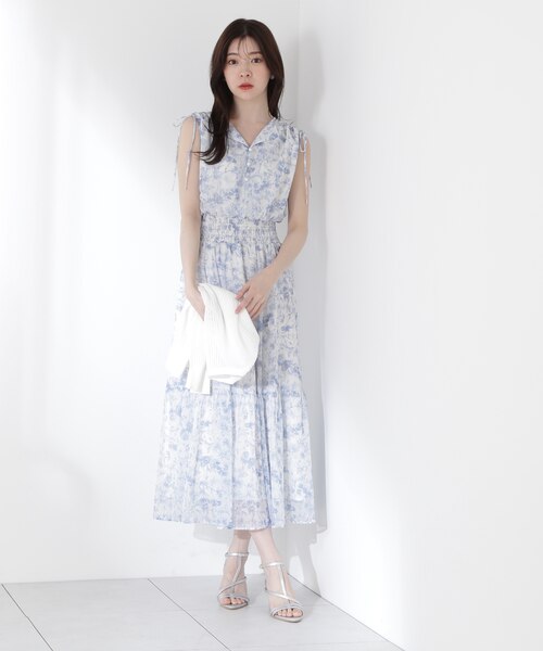 プロポーションボディドレッシング　花柄楊柳ワンピース 花柄楊柳ワンピース｜プロポーションボディドレッシングの通販