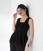 《EDIT COLOGNE》透かし編みペプラム SET UP