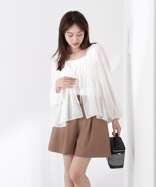 シフォンブラウス