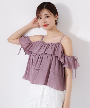 《EDIT COLOGNE》ティアードキャミブラウス