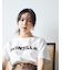 ＜ウォッシャブル＞ゴシックロゴTシャツ
