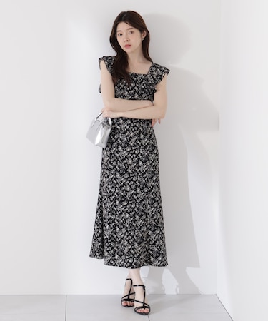小花柄レディワンピース