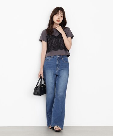 ブーツカットデニムパンツ