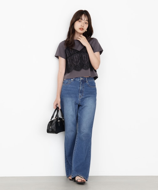 ブーツカットデニムパンツ
