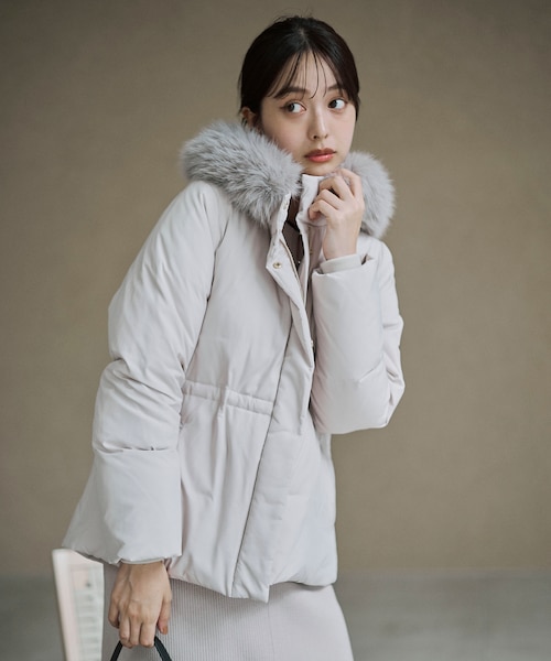 ウエストマークショートダウン　PROPORTION BODY DRESSING ウエストマークショートダウン｜プロポーションボディ