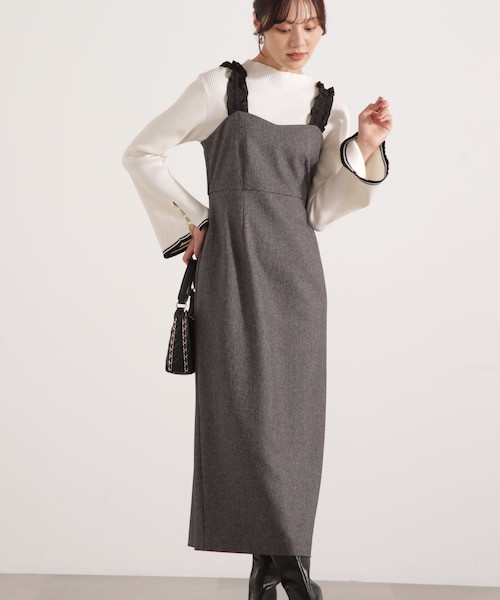 ♥ひよこ♥様プロポーションボディドレッシングショルダーフリルワンピース【PS】 松川星さん着用】フリルショルダーワンピース | PROPORTION BODY