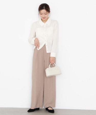 ウエストゴムワイドパンツ