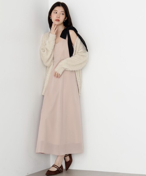 《EDIT COLOGNE》肩リボンキャミワンピース 25AW