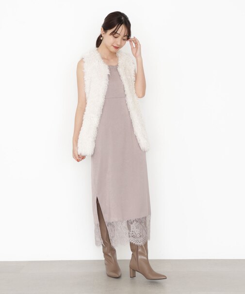 レース付きキャミワンピース 25AW