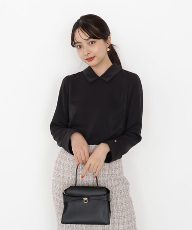 ＜ウォッシャブル＞ちびカラーブラウス