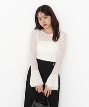 レースフレアスリーブ