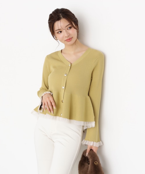 ma_sa　スラックス&ペプラムニット シアー切り替えペプラムニット | PROPORTION BODY DRESSING