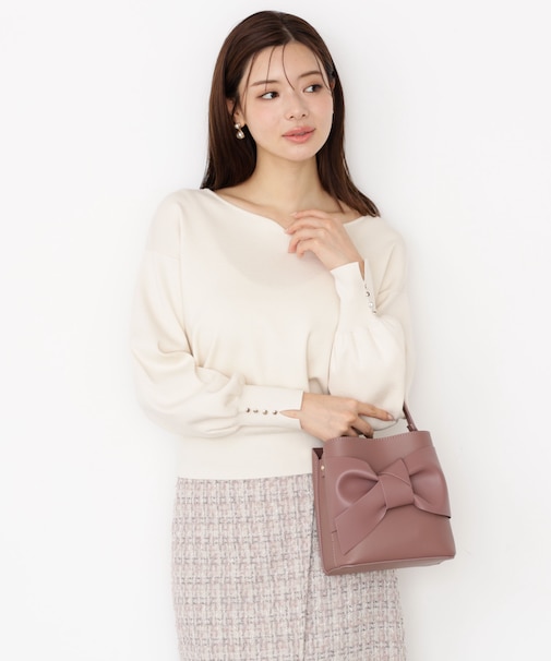 ＜ハンドウォッシャブル＞ハートカット総針ニット 25AW