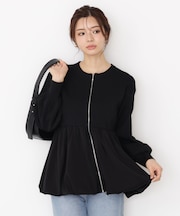 バルーンニットブルゾン