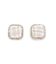 ツイードスクエアピアス